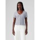 тениска,дамски,тениски,levi´s,®,muse,short,sleeve,t,shirt,mesa,stripe,mazarine,(grey)