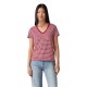 тениска,дамски,тениски,levi´s,®,perfect,short,sleeve,v,neck,t,shirt,indigo,stripe,scarle,(pink)