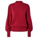 блуза,дамски,пуловери,дамски,плетени,дрехи,yas,fonny,sweater,tibetan,red,(red)