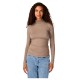 тениска,дамски,тениски,yas,woola,long,sleeve,high,neck,t,shirt,brown,(fungi)