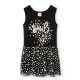 рокля,дамски,поли,и,рокли,boboli,combined,sleeveless,dress,black,(printed,spots,black,background)