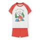 пижама,детски,пижами,boboli,knit,short,sleeve,pyjama,clay,(white)