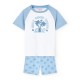 пижама,детски,пижами,boboli,knit,short,sleeve,pyjama,palm,trees,print,(white)