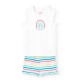 пижама,детски,пижами,boboli,knit,sleeveless,pyjama,white