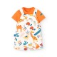 детски,екипи,детски,облекла,за,момчета,boboli,knit,short,sleeve,set,white,orange,(orange)