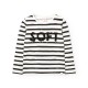 тениска,мъжки,тениски,дамски,тениски,boboli,knit,striped,long,sleeve,t,shirt,white,(black,bicolor,list)
