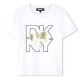 тениска,детски,тениски,dkny,d62305,short,sleeve,t,shirt,yellow,gold,(white)