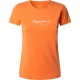 тениска,дамски,тениски,pepe,jeans,new,virginia,short,sleeve,t,shirt,orange,(washed,orange)