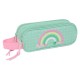 канцеларски,принадлежности,safta,double,glowlab,amazing,pencil,case,multicolor,(green)