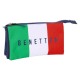 канцеларски,принадлежности,safta,triple,benetton,flag,pencil,case,blue,(multicolor)