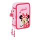 канцеларски,принадлежности,safta,triple,filled,minnie,mouse,naive,pencil,case,36,pieces,pink,(multicolor)