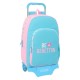 раница,раници,safta,trolley,benetton,unique,wheeled,backpack,multicolor,(blue)