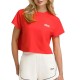 тениска,дамски,тениски,wilson,harper,crop,short,sleeve,t,shirt,red,(infrared)