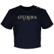 тениска,дамски,тениски,guess,cn,cropped,washed,logo,short,sleeve,t,shirt,blackened,blue,(blue)