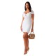 рокля,дамски,поли,и,рокли,guess,isabeau,bows,short,dress,white