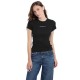 тениска,дамски,тениски,guess,jeans,gj,sl,cn,embro,slim,rib,short,sleeve,t,shirt,black,(jet,black,a996)
