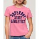 тениска,дамски,тениски,superdry,varsity,flocked,fitted,short,sleeve,t,shirt,refurbished,fluro,pink,(pink)