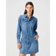 рокля,дамски,поли,и,рокли,wrangler,denim,long,sleeve,dress,ultra,marine,(blue)