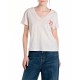 тениска,дамски,тениски,replay,w3084d.000.22336,short,sleeve,v,neck,t,shirt,butter,white,(white)