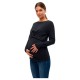 тениска,дамски,тениски,mamalicious,eva,june,long,sleeve,t,shirt,black