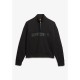 блуза,дамски,блузи,superdry,active,tech,logo,relaxed,half,zip,sweatshirt,black