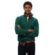 блуза,мъжки,пуловери,superdry,essential,logo,henley,half,zip,sweatshirt,green