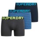 боксерки,мъжко,бельо,superdry,m3110452c,boxers,3,units,navy,blue,stripe,navy,feeder,(blue,grey)