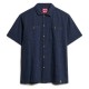 риза,с,къс,ръкав,мъжки,ризи,superdry,merchant,textured,short,sleeve,shirt,blue
