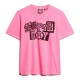 тениска,дамски,тениски,superdry,punk,poster,relaxed,short,sleeve,t,shirt,pink,(fluro,pink)