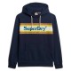 суичър,мъжки,пуловери,superdry,venue,logo,stripe,relaxed,hoodie,blue