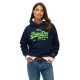 суичър,дамски,блузи,superdry,vl,neon,relaxed,hoodie,blue