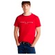 тениска,мъжки,тениски,tommy,hilfiger,logo,short,sleeve,t,shirt,mid,red,(red)