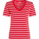 тениска,дамски,тениски,tommy,hilfiger,slim,cody,short,sleeve,v,neck,t,shirt,red