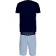 пижама,мъжки,пижами,tommy,hilfiger,um0um01959,short,sleeve,pyjama,blue