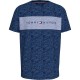 тениска,мъжки,пижами,tommy,hilfiger,um0um03418,short,sleeve,pyjama,t,shirt,blue,(desert,sky,heather)