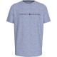 тениска,мъжки,тениски,tommy,hilfiger,um0um03525,short,sleeve,t,shirt,blue,(light,blue,heather)