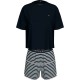 пижама,дамски,пижами,tommy,hilfiger,uw0uw05760,short,sleeve,pyjama,blue