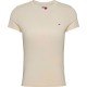 тениска,дамски,тениски,tommy,jeans,dw0dw20459,slim,fit,short,sleeve,t,shirt,newsprint,(beige)
