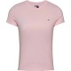 тениска,дамски,тениски,tommy,jeans,dw0dw20459,slim,fit,short,sleeve,t,shirt,pink,(precious,pink)