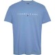тениска,мъжки,тениски,tommy,jeans,reg,linear,logo,short,sleeve,t,shirt,colorado,blue,(blue)