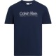 тениска,мъжки,тениски,calvin,klein,double,logo,short,sleeve,t,shirt,blue,(dark,sapphire)