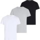 мъжко,бельо,calvin,klein,lv00nb4185,short,sleeve,base,layer,3,units,black,white,grey,heather,(multicolor)