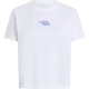 тениска,дамски,тениски,calvin,klein,jeans,flocked,logo,short,sleeve,t,shirt,white