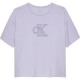 тениска,детски,тениски,calvin,klein,jeans,metallic,short,sleeve,t,shirt,purple,heather,(purple)