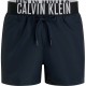 бански,гащета,мъжки,бански,костюми,calvin,klein,jeans,short,wb,swimming,shorts,blue