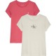 тениска,детски,тениски,calvin,klein,jeans,slim,monologo,short,sleeve,t,shirt,2,units,pink