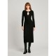 рокля,дамски,поли,и,рокли,pepe,jeans,natasha,long,sleeve,long,dress,black