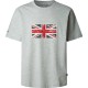 тениска,мъжки,тениски,pepe,jeans,union,short,sleeve,t,shirt,grey,(light,grey,marl)