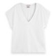 тениска,дамски,тениски,scotch,&,soda,core,slub,short,sleeve,v,neck,t,shirt,white