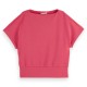 риза,с,къс,ръкав,дамски,блузи,scotch,&,soda,u9e00660t,short,sleeve,sweatshirt,pink,(electric,pink)